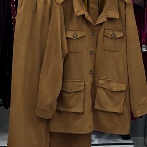 Купить стильную двойку из мягкой замши в Гуанчжоу по оптовой цене