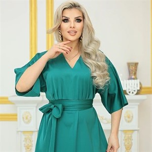 Длинное нарядное платье Лидия из материала японский