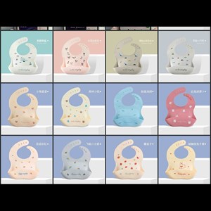 Детские гелевые слюнявчики для кормления – 12 штук в упаковке