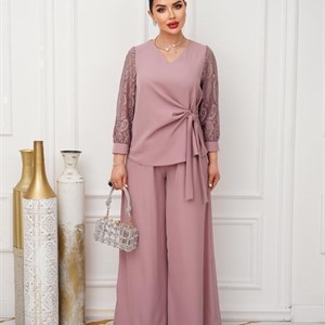 Стильный двойной костюм для больших размеров