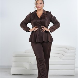 Элегантная шелковая двойка для женщин | Большие размеры | Японский шелк