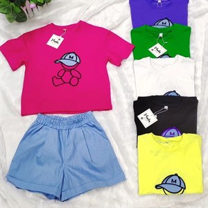 New Крутые двойки с вышивкой Размер 36 42 Ткань футболки