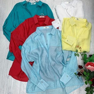 New collection Легкие свободные рубашки   Цена 3700