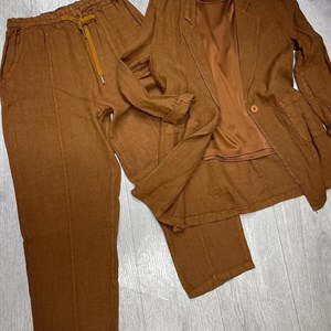 New collection Льняной костюмчик и футболочка   Костюм