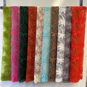 Газовые шарфы с вышивкой на лето самое то Размер 180