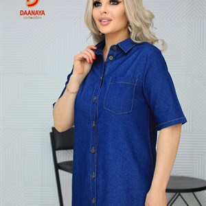 Джинсовое платье рубашка    Размеры 48 50 52 54  Ткань