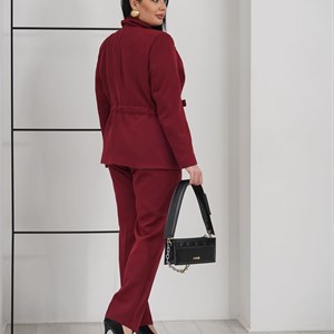  Шикарный костюм арт 8000 новый красивый бордовый