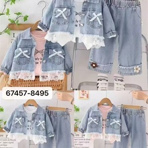 Качественные джинсовые тройки для детей | Оптовая торговля