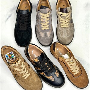 Элегантные кеды из натуральной кожи и замши - идеальный выбор для вашего стиля