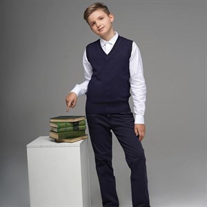 Школьный жилет станет праздничным вариантом если совместить