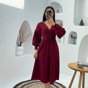 Нежное платье в цвете бургунди S xl 4500