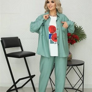 Льняной костюм тройка Размер 50 56 Цвета и варианты