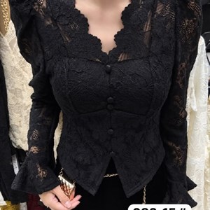 Кружевные кофточки с начесом — стильные женские модели из Гуанчжоу