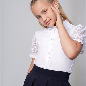 Нежная блузка с кружевными рукавами SASHA по лучшим