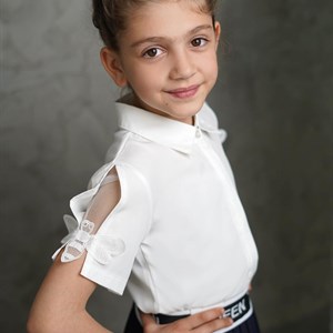   Школьная рубашка из шифона Качество Количество