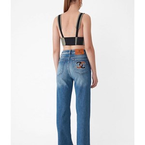 Новая коллекция 2023 Ультрамодные джинсы трубы в