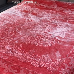 Фактурный тяжелый плед 200x230 см - качественный текстиль для вашего дома