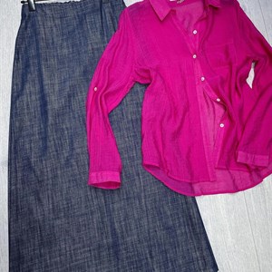 Джинсовая юбочка и рубашка Юбка 6200 сом Рубашка 3500