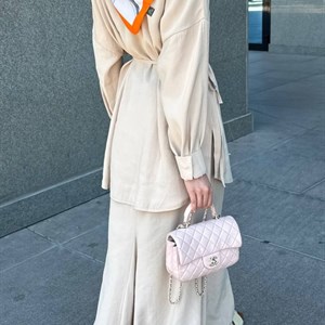 Женский костюм «Ziya» из варёной купры — размеры 42–50