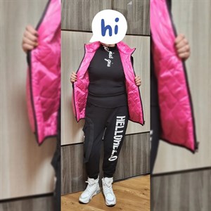 Модель 546 Двухсторонний Жилет из шерстяной буклированной