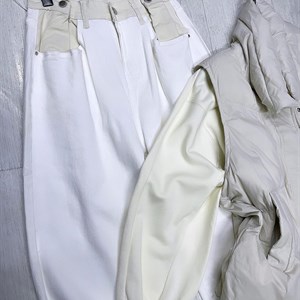 New collection Толстовка джинсы и жилетка пух   Толстовка