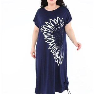 Платье женское от 56 70 размера Цвет ТОЛЬКО ЧЁРНЫЙ