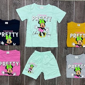 Оптовые продажи новинок футболок с шортиками Размеры