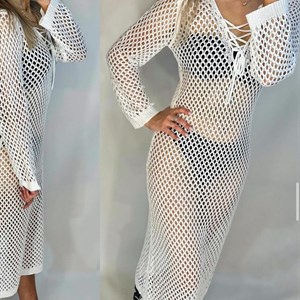 Вязанные пляжные платья в наличии