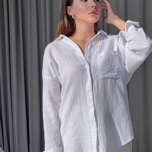 New collection Нежная рубашка с воротником отличная