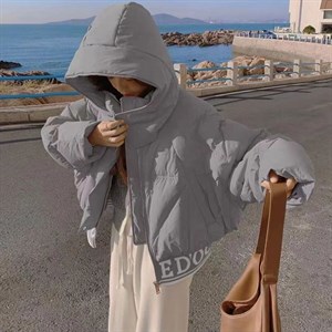 Модель 801 Короткая утепленая куртка на широкой резинке