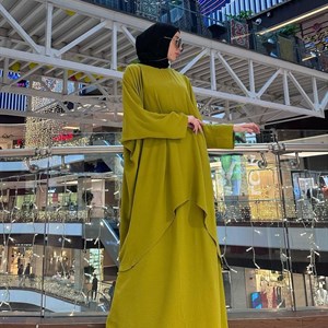 Двойка Абая Ткань Сингапур Размер оверсайз от 44 до