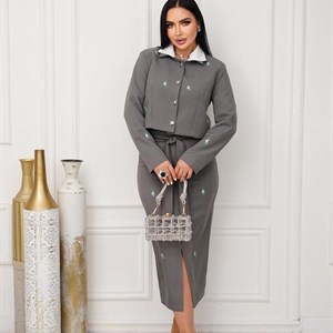 Двойка-Костюм от ЖЕНСКАЯ ОДЕЖДА•ОПТОМ•БОЛЬШИЕ РАЗМЕРЫ - М, L, XL