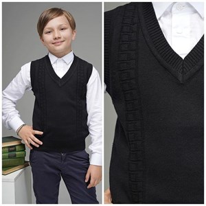 Школьный жилет станет праздничным вариантом если совместить