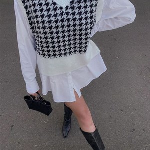 Классическая Жилетка С Шахматом Цена 600 сом Размер