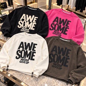 Женский свитшот oversize с принтом — стильная streetwear новинка из Guangzhou