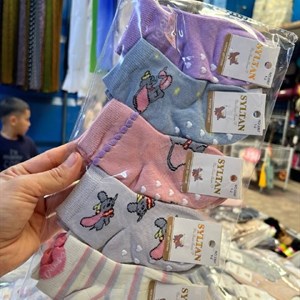 Детские носочки из хлопка оптом — комплекты 10 шт, размеры 1–6 лет