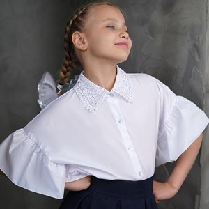 Модная рубашка с широким рукавом Как красиво смотрится