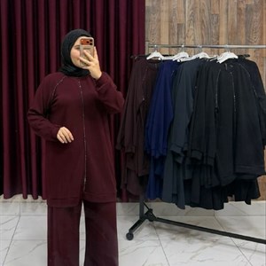 Женский костюм-двойка из купры и неопрена, Турция — размеры 48–56