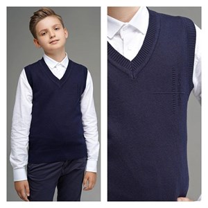 Удобный школьный жилет для мальчика может стать не