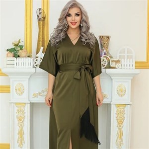 Длинное нарядное платье Лидия из материала японский