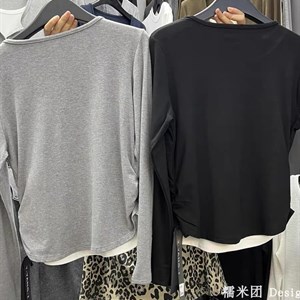 Тренд 2024 Лонгсливы с имитацией 2 ки на замочке