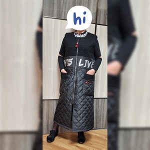 Модель 542 Комбинированный плащевка на синтепоне буклированная