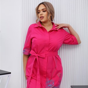 Платье Рубашка Волна Арт 1137 Размеры 50 52 54 56