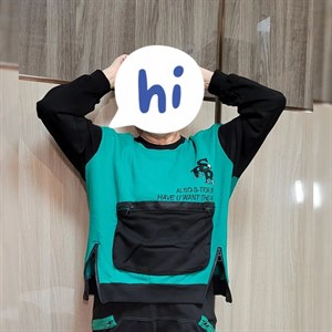 Модель 8693 Бобер комбинированный с вышивкой паетками