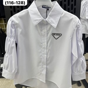 Белые блузки оптом - качественная детская одежда из Китая