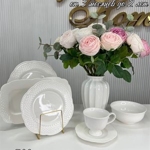 Элегантный белый сервиз на 6 персон — идеальный выбор для любого стола