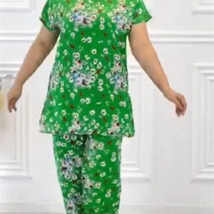 Двойка Ткань штапель Размер стандарт до 52 Цена 450сом