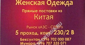 Дордой АЗС-Север 5 проход 230/2В